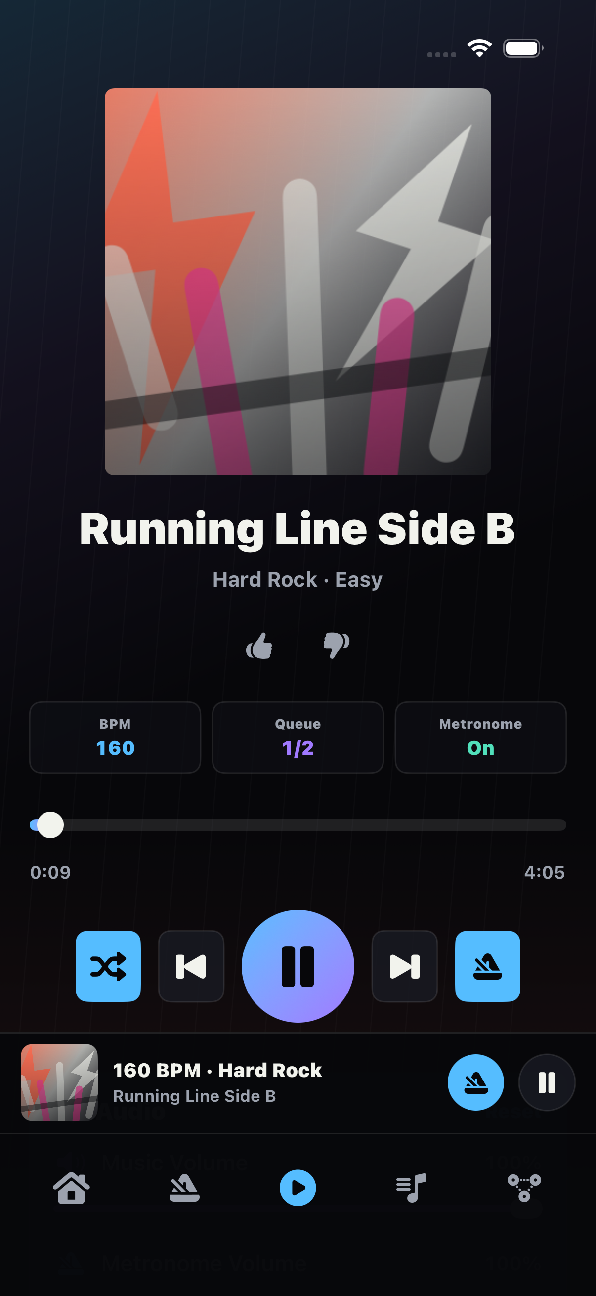 Rynmo app screenshot player
